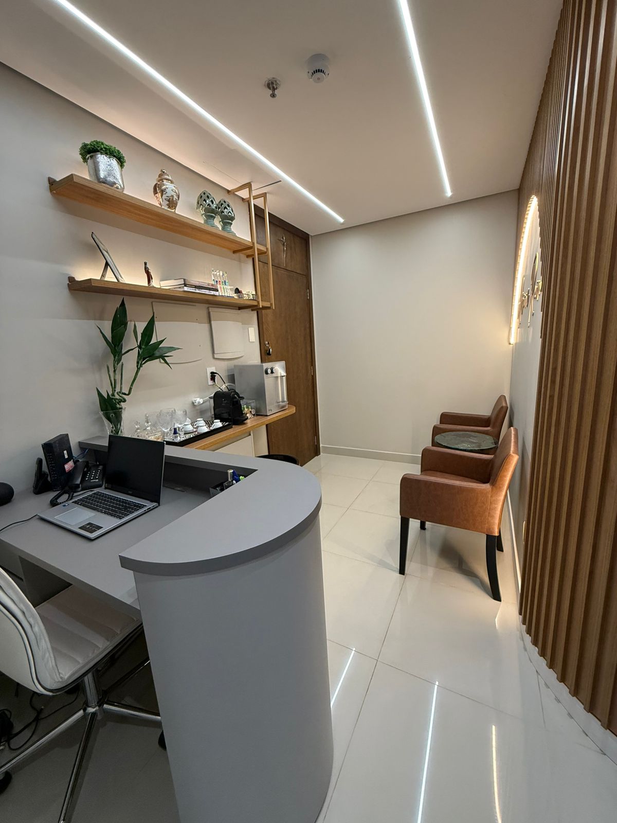 Sala de espera e atendimento